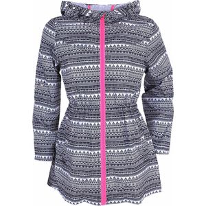 Zwart-witte parka met capuchon