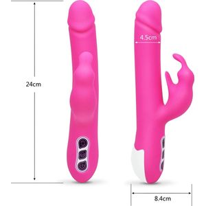 EZlove Tarzan Vibrator - Levensechte schacht en eikel - Roterende Vibrator - 24cm