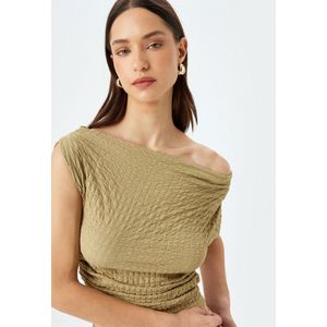 Bootkraag Korte mouw Tanktop