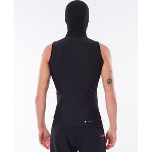Rip Curl Thermo Top Fbomb Polypro Hood Vest  - Black