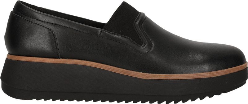 CLARKS - Zylah Sky - Instappers - Zwart - Leer