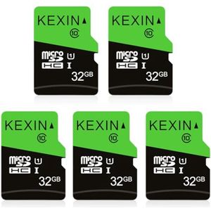 32 GB Micro SD-kaart 5 stuks UHS-1 tot 80 MB/s voor camera's en smartphones