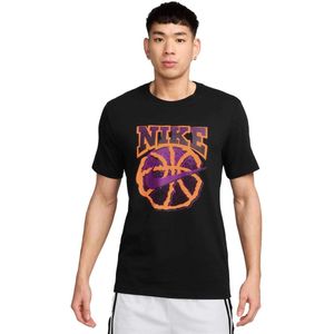 Nike dri-fit basketbalshirt in de kleur zwart.