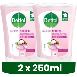Dettol - No-Touch - Wasgel Navulling - Voedende Sheabutter - 2 x 250 ml - Handzeep