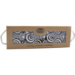 Luxe Lavendel Tarwezak in Geschenkdoos - Kersenpitkussen - Warmtekussen - Nekkussen - Illusie Print