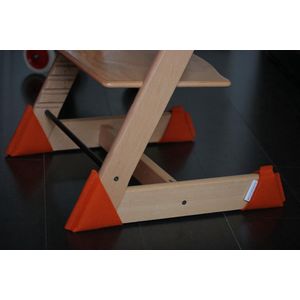 Sokkoo's Vloerbeschermers voor Tripp Trapp Kinderstoel, kleur Hip Oranje