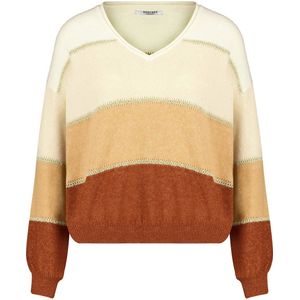 DEELUXE Gestreepte damestrui van lurex jersey M