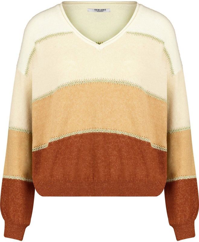 DEELUXE Gestreepte damestrui van lurex jersey M