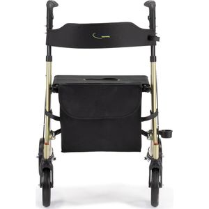 MultiMotion - Double Rollator - Champagne - Dubbel Opvouwbaar - Lichtgewicht