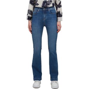 WB Jeans Dames flare Jeans Mid Blue - 30/34