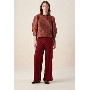 Sissy-Boy - Lichtbruine top met ballonmouwen