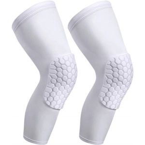 1paar - M - Knee Pads - beschermende kniebeschermers voor volwassenen en kinderen - Kniebrace Kniecompressie - Kniebescherming - Basketball Football Volleyball Running - Volleybal Kniebeschermers - Wit