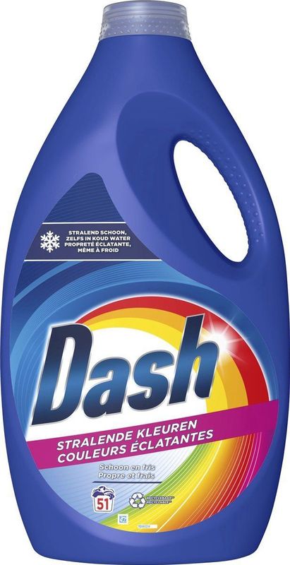 Dash - Vloeibaar Wasmiddel - Kleur - 51 Wasbeurten - 2295ml