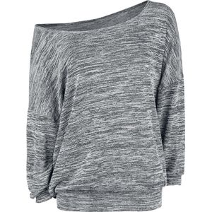 R.E.D. ROCK-ENGINEERED DESIGN Grijs gevlekt los shirt met lange mouwen Vrouwen - XXL