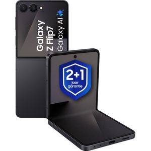 Samsung Galaxy Z Flip7 5G - 256GB - Jet Black + 1 Jaar extra garantie