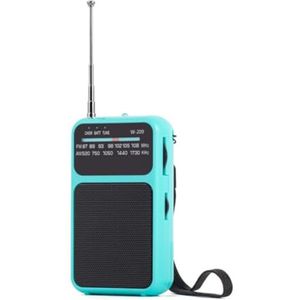Draagbare FM/AM Radio met Hoofdtelefoonaansluiting - Compact en Lichtgewicht voor Thuis en Reizen