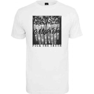 Mister Tee - Mister Tee Fuck The Truth Heren T-shirt - XS - Wit