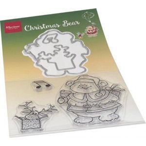 Marianne Design Clear stamp en Snijmal - Hetty's Kerst beer