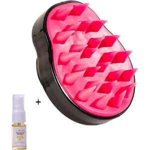Aurgan Scalp Massager - Shampookam - peervorm - inclusief flesje Aurgan haarolie