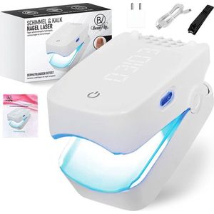 BeautyVlijt - Schimmel Nagel Laser - Kalknagel Verwijderaar - Kalknagelbehandeling - Pedicure - Kalknagel Laser - Schimmelnagel behandeling - Lasertherapie - Pijnloos en Bewezen Effectief - Met Nagelknipper en Tijddisplay - Sinterklaas Cadeau