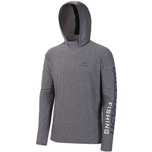 Heren Hoodie Shirt met UPF 50+ Zonnebescherming en Lange Mouwen voor Vissen