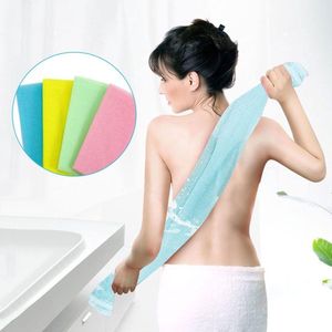 4-delige Set Veelkleurige Nylon Japanse Scrubhanddoeken Nylon Scrubhanddoek, 90 Cm Lang Lichaamsreinigende Sponsbadhanddoek