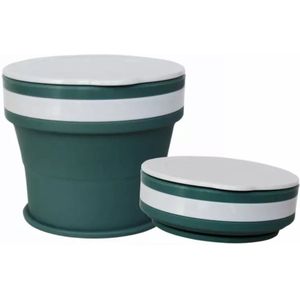 HK-Goodies - Opvouwbare beker - Koffiebeker to Go- Herbruikbaar - Wasbaar- Yoghurt beker - 170 ML - Beker To Go - Groen