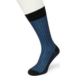 Bonnie Doon Tencel Sokken Heren Zwart/Blauw maat 39/42 - Licht, Ademend, Soepel - Zeer Comfortabel en Zacht - Zakken niet af - Zakelijke sokken - Business Line - Antibacteriële Werking - Milieubewust - Black/Cobalt - BL202101.137