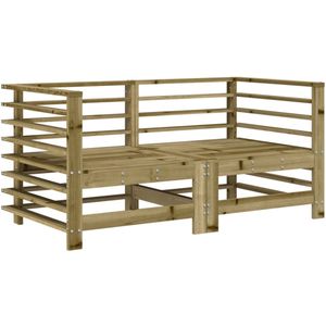 vidaXL Tuinhoekbanken 2 st geïmpregneerd grenenhout - Hoekelement - Hoekelementen - Hoekbank - Tuinbank