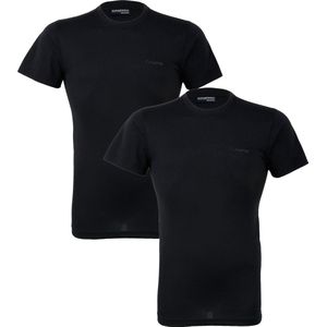 2-Pack - Campri Thermoshirt korte mouw - Sportshirt - Heren - Black (010) - maat S