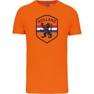 T-shirt Holland Embleem Groot | Oranje Shirt | Koningsdag Kleding | Oranje | maat XXL