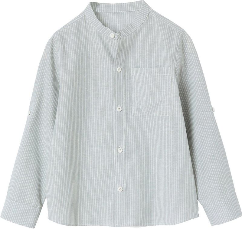 Vertbaudet - Gestreept Jongenshemd - Met Maokraag - Lange Mouwen