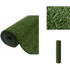 vidaXL Kunstgras - Kunstgrassen - Kunstplant - Kunstplanten - Kunstgras 7/9 mm 1x8 m groen