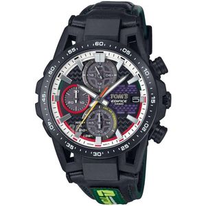 Casio Edifice TOM’S 50th anniversary Edition EFS-S641TMS-1AER Horloge - Leer - Zwart - Ø 44 mm