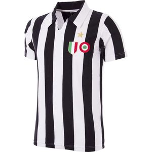 COPA - Juventus FC 1960 - 61 Retro Voetbal Shirt - L - Zwart; Wit
