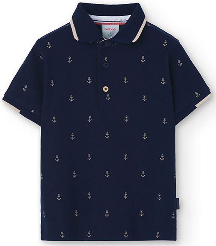 Boboli - 738402 - Poloshirt - Blauw - Korte Mouw - 7 Years
