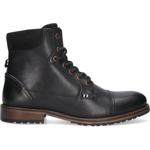 McGregor Heren Boots - Zwart - Veterboots - Leer - Veters