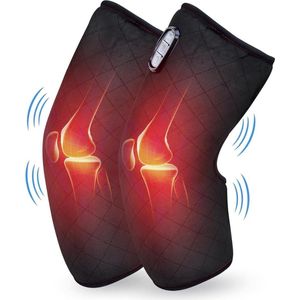 Knie Massage Apparaat - Rood Lichttherapie Met Warmte En Trillingen - Infrarood Massageapparaat - Kniebrace Massager voor Pijnbestrijding & tegen Gewrichtspijn – Draadloos – Voor Pijn / Stijfheid en Blessure