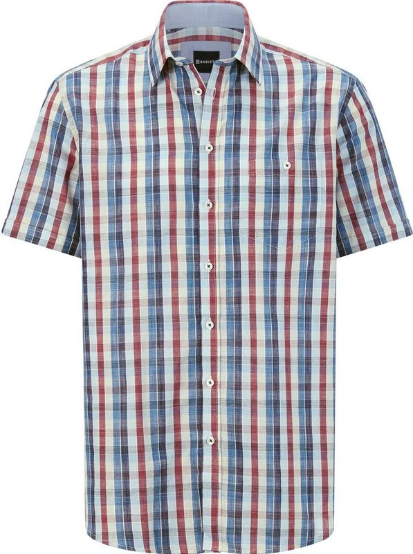 Overhemd - Blauw - NAVOR - Korte Mouwen