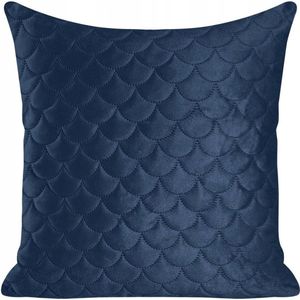 Ariël Fluwelen kussen 40x40 cm - Marineblauw