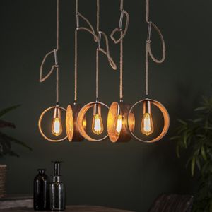 Hanglamp Kristi - 5-lamps - Antiek Nikkel