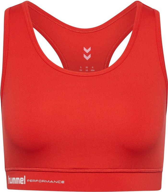 Hummel - Pulse - Sport Bh - Rood/Wit - Full Cup - Racerback