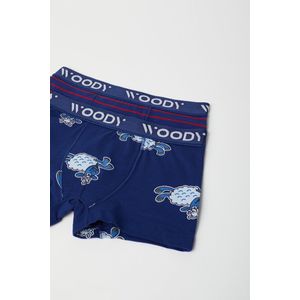 Woody boxers jongens - schaap - blauw - 222-1-CLD-Z/059 - maat 128
