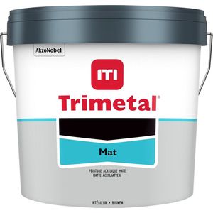 Trimetal Mat - Watergedragen binnen muurverf - Kleur RAL 9001 Cremewit - 10 L