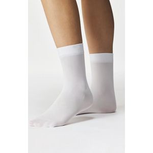 2 pack Gabriella Microfiber Pantysokjes 50 DEN, Wit, One size