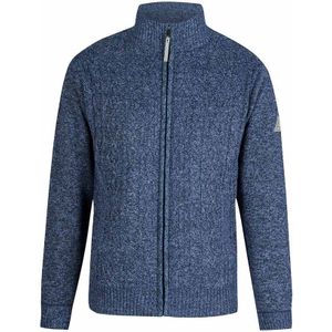 BJØRNSON Gus Kabel-gebreid Vest Fleece Gevoerd Heren - Maat XL - Donkerblauw
