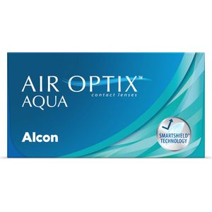 +3.00 - Air Optix® Aqua - 3 pack - Maandlenzen - BC 8.60 - Contactlenzen