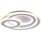 LED Plafondlamp - Plafondverlichting - Trion Mirna - 74W - Aanpasbare Kleur - Afstandsbediening - Dimbaar - Rond - Mat Wit - Aluminium