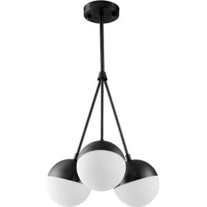TooLight Hanglamp APP687-3CP - E27 - 3 Lichtpunten - Wit/Zwart