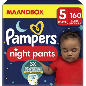 Pampers Night Pants - Maat 5 (12kg-17kg) - 160 luierbroekjes - Maandbox